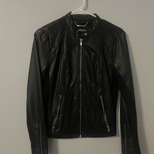 Express Women's Sleek Black Leather Jacket